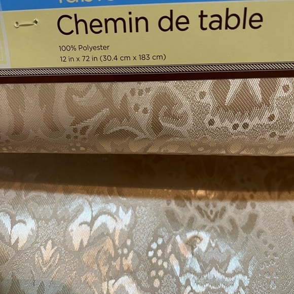 Table Runner classy golden brown yellow - Picture 2 of 6